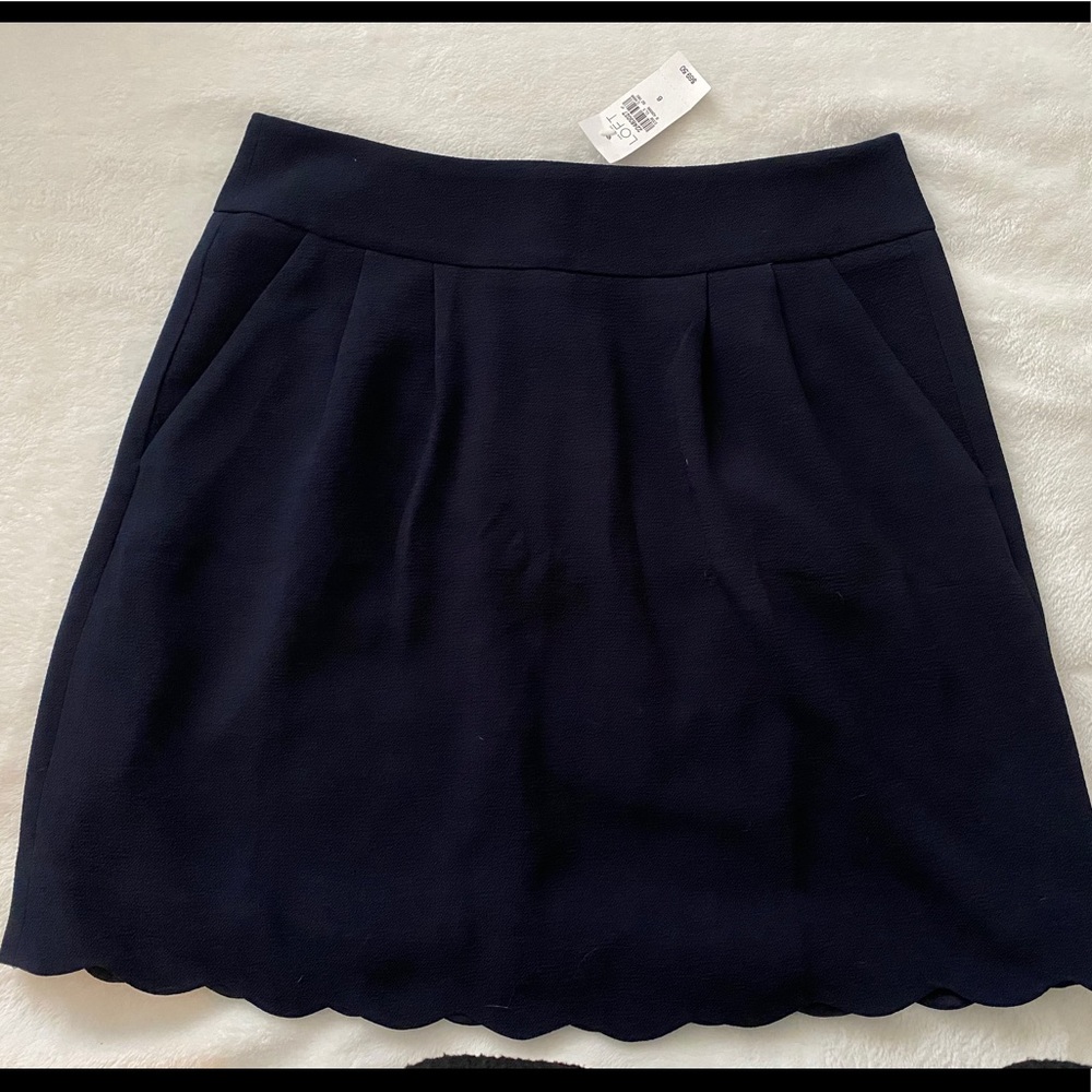 LOFT Navy Mini Skirt NWT